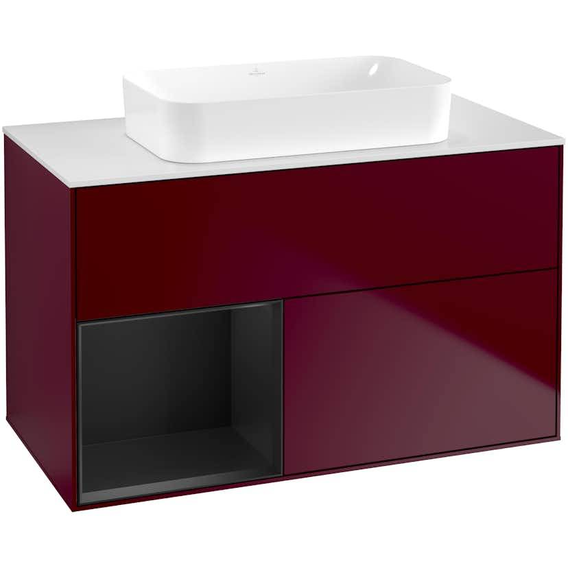 Tvättställsskåp Villeroy & Boch Finion med 2 Lådor Hylla och Bänkskiva för Fristående Tvättställ
