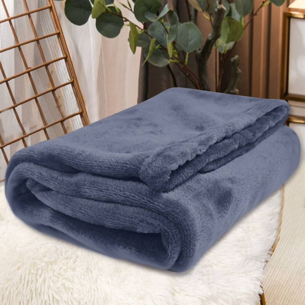 Superblødt fleece-tæppe 61 x 91 cm