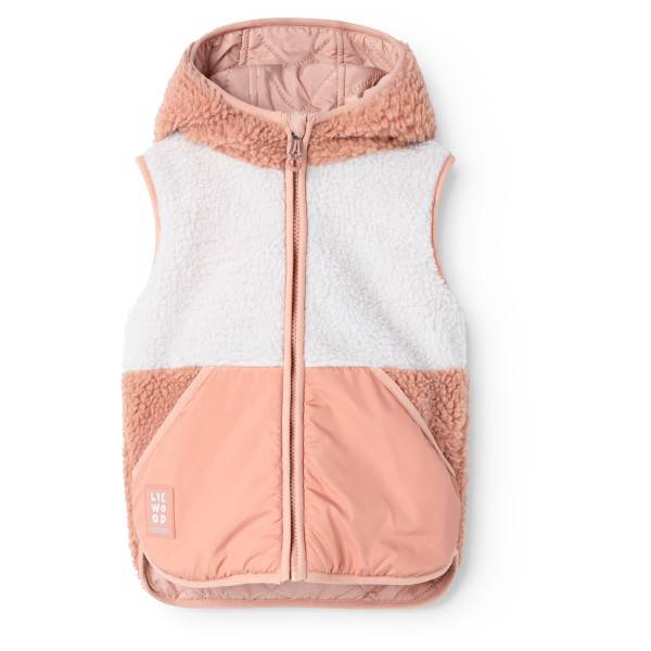 LIEWOOD Kid's Diana Reversible Vest Fleeceväst Barn Storlek 134 Färg rosa/vit