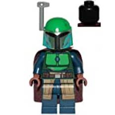 LEGO Star Wars Mandalorian Tribe Warrior Green Helmet Minifigure från 75267 (Bagged)