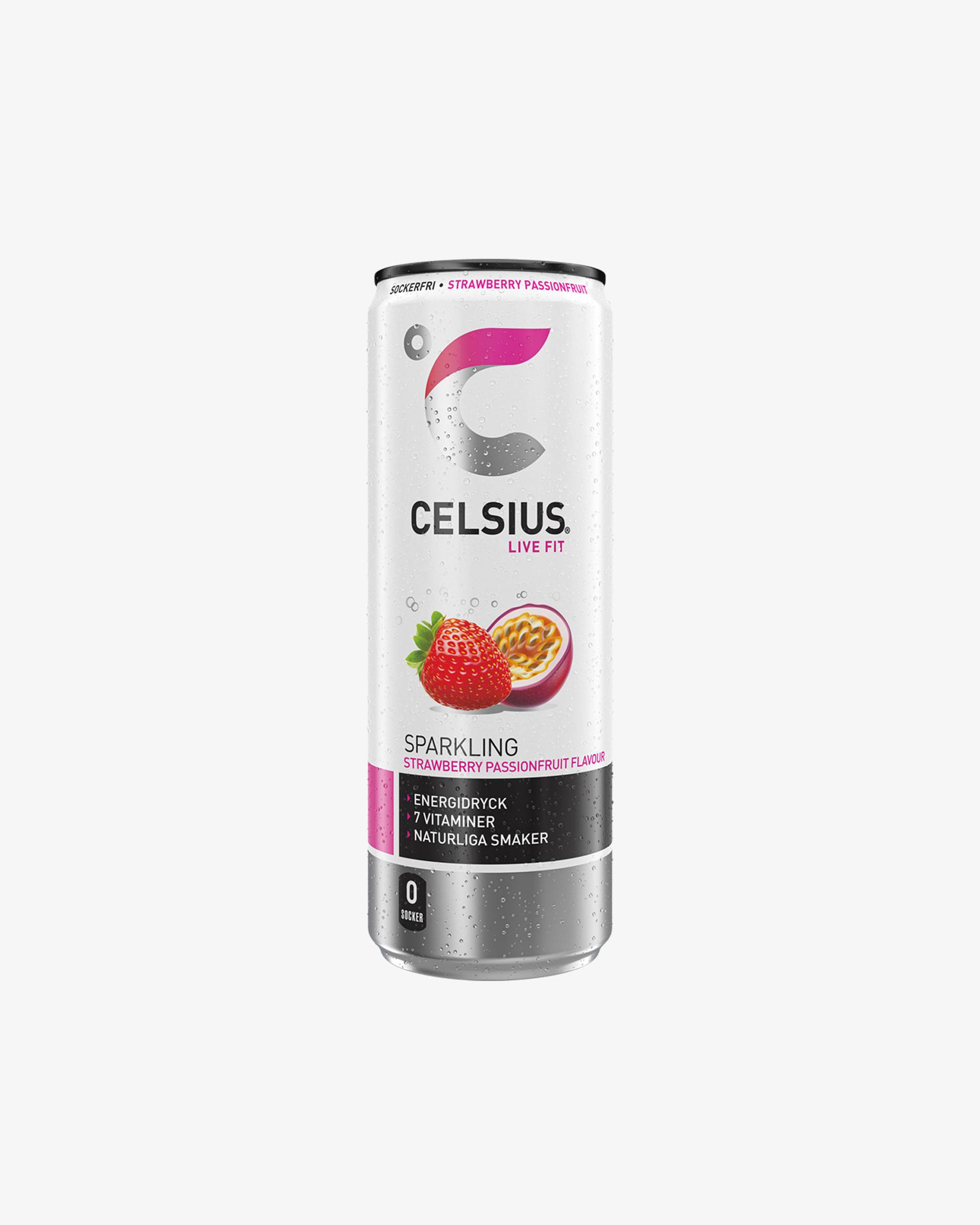 24 x Celsius Flak 24-pack Strawberry Passionfruit