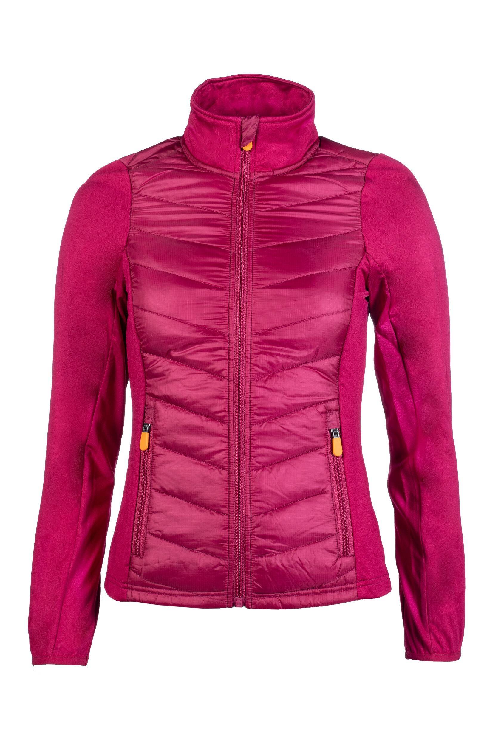 HKM Style Ridjacka Prag Hybrid jersey/nylon - Ceriserosa - Vuxen S