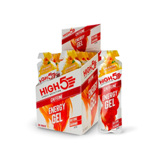 High5 Energy Gel Plus med Koffein 1 kasse - 20 stk.-Appelsin