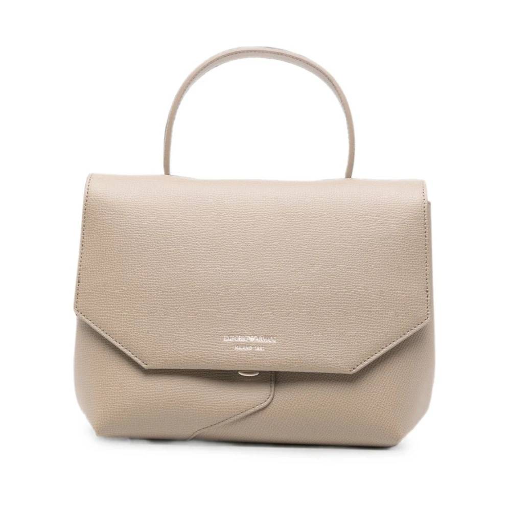 Emporio Armani - Handväska med vikbar ovandel Väskor - Dam - ONE Size - Läder