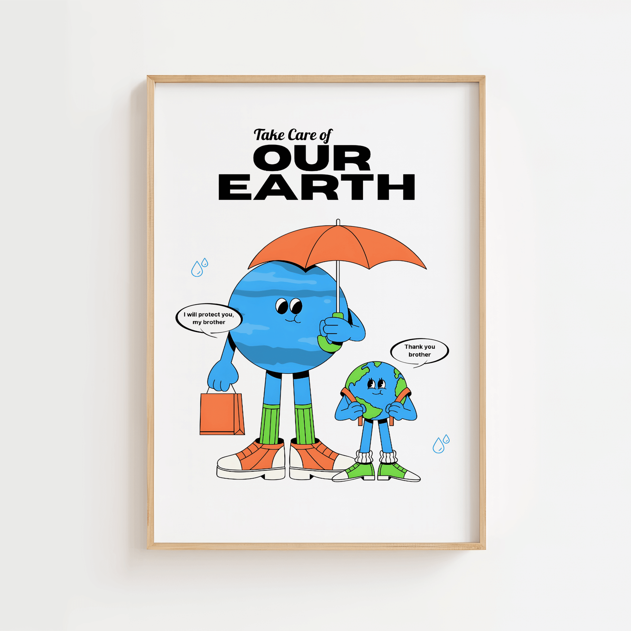 Take Care of Our Earth Poster | 70 x 100 cm | Ellens Postershop.
