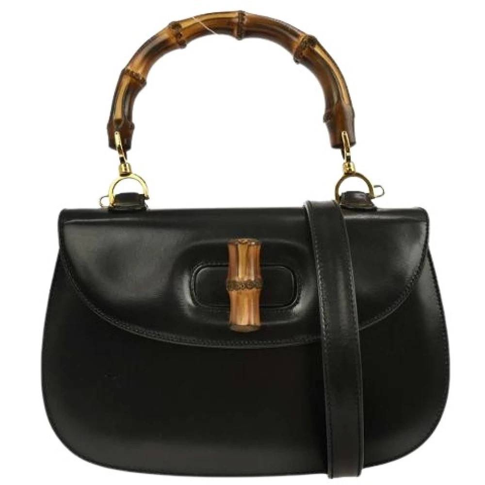 Gucci Vintage Pre-owned Vintage Håndtaske - Vintage - Dame - Sort - ONE SIZE - Læder