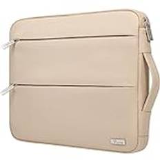 Voova Laptopfodral 14 14,2 14,5 14,6 15 15,3 tums laptopfodral Macbook Air 15 Notebook väska fodral skyddsfodral laptopväska dam herr beige aprikos