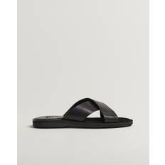 Loake 1880 Gozo Leather Sandal Black
