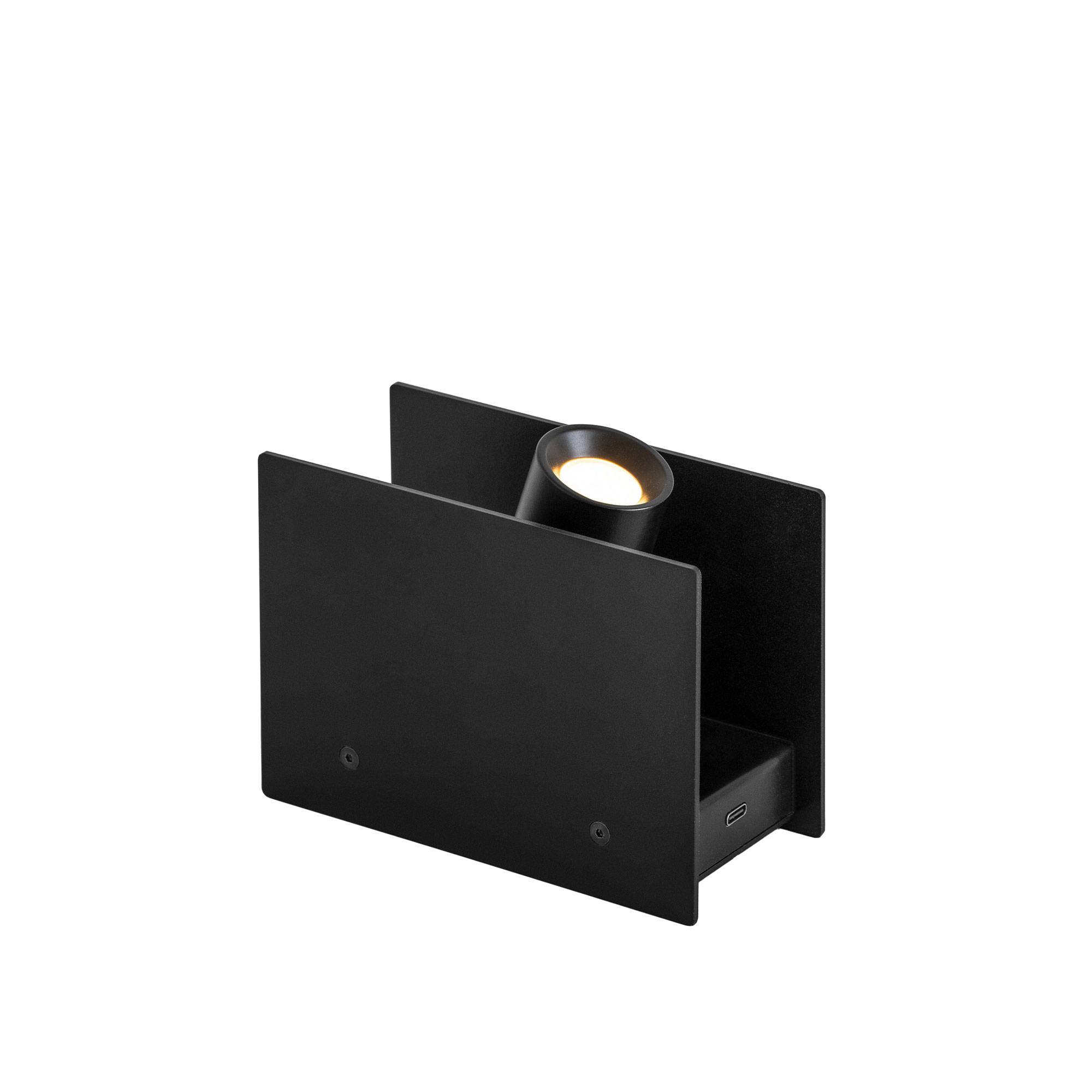 Nemo Lighting - Plint Battery Mini 3000K Black - Bærbare lamper - Massimo Colagrande - Sort