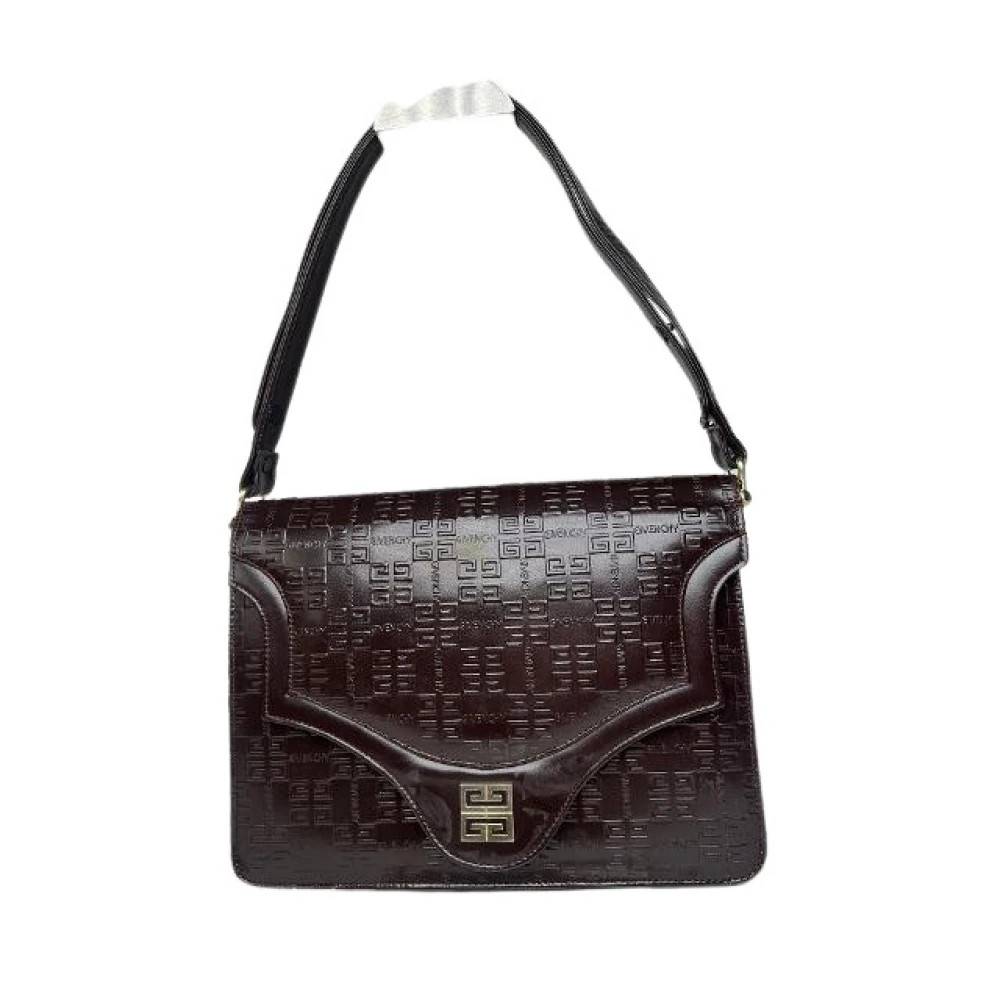 Givenchy Pre-owned Pre-owned Vintage 2-Way Monogram Taske - Vintage - Dame - Brun - ONE SIZE - Uld