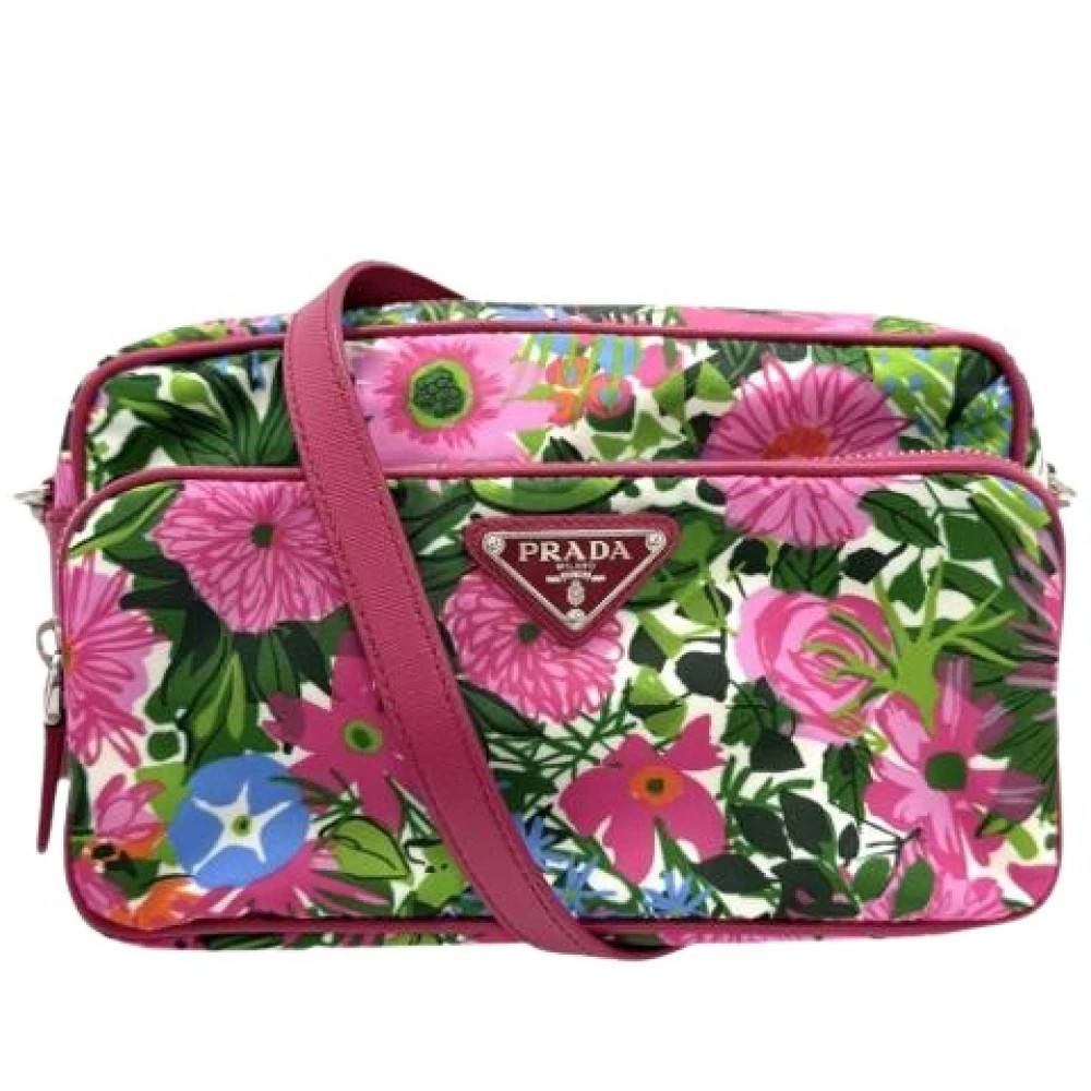 Prada Vintage Pre-owned Bt1010 Pochette Skuldertaske - Vintage - Dame - Flerfarvet - ONE SIZE - Uld