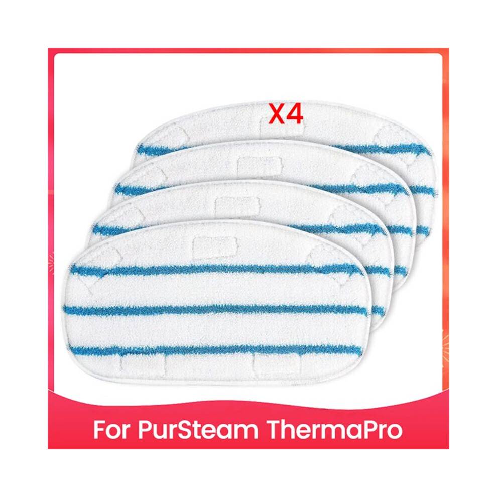 Ångtvättstillbehör för PurSteam ThermaPro 10-i-1 Ångmopprengöring Tvättbara Mikrofiberkuddar för Trägolv