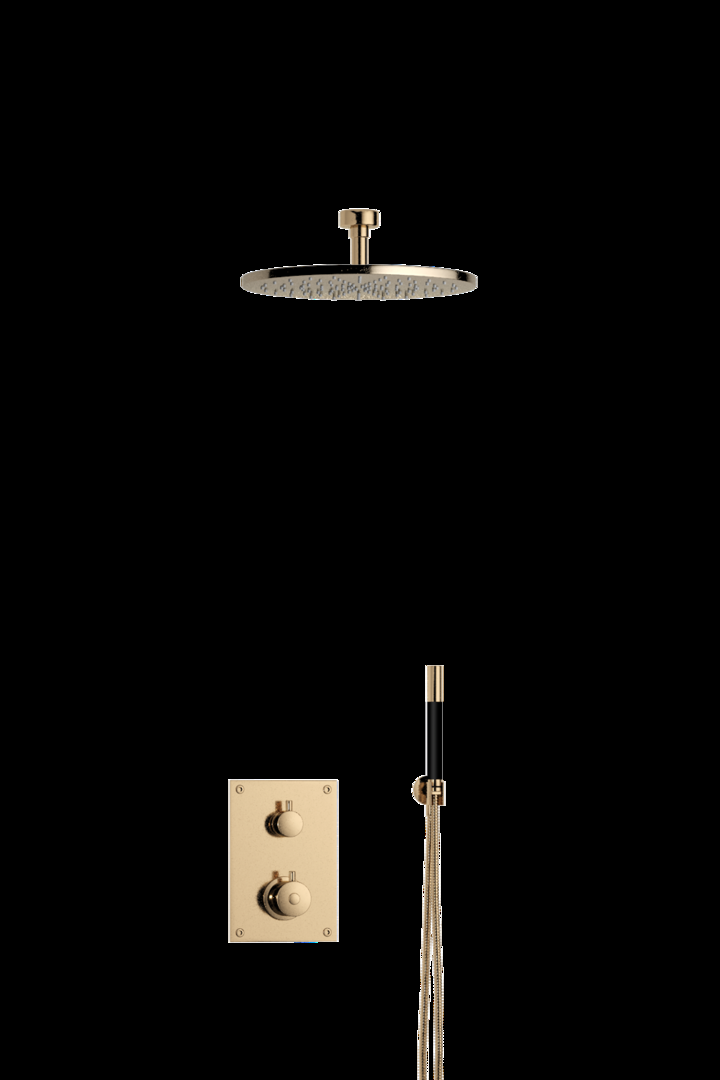 Tapwell Takduschpaket ED2 för Inbyggnad Ø30 cm (Polished Brass)