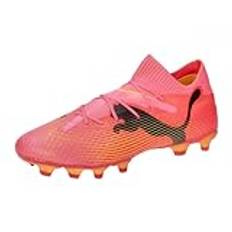 PUMA Herr Future 7 Pro Fg/Ag fotbollssko, Orange svart, 44 EU