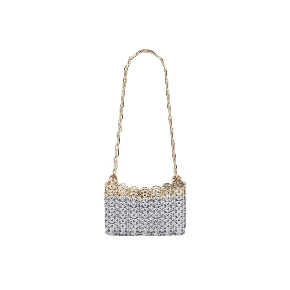 Rabanne Nano 1969 Skyline Taske - Tasker - Dame - Blå - ONE SIZE - Uld