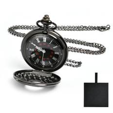 Vicloon vintage fickur, retro kvarts fickur, fickur med kedja, retro fickur män med kedja, fickur för män, kvinnor, far, morfar, födelsedag, årsdag