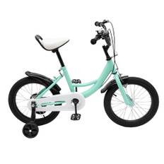 YNAADYH Cykel med stödhjul, 16 tums racercyklar för barn barncykel med avtagbara stödhjul pojkar cykel 4–8 år stödhjul 16 tums barncykel med stödhjul cykel (blå färg)