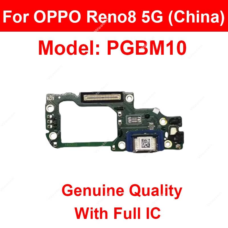 USB Charger Dock Board For OPPO Reno8 8 T 4G 5G USB Charging Port Board Flex Cable Connector Repair Parts