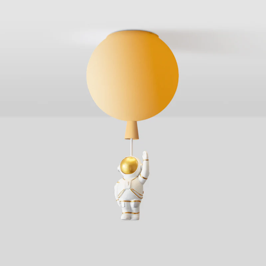 CosmoGlow - Lekfull LED Taklampa för Barnrum - Orange / A / 25 cm