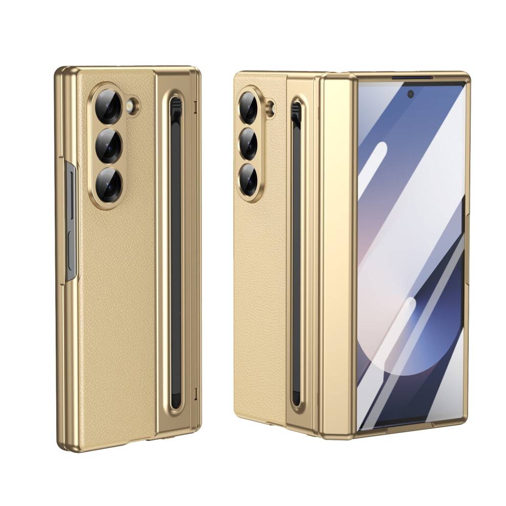 Samsung Galaxy Z Fold7 5G cover i PU-læder med flip og skærm