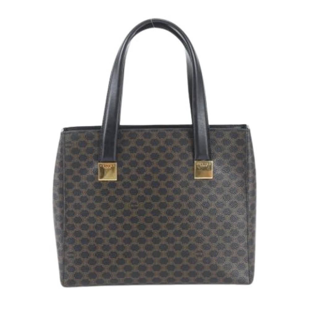 Celine Vintage Pre-owned Canvas Tote Bag - Vintage - Dame - Sort - ONE SIZE - Læder