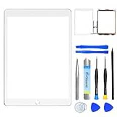 NB+ för iPad 7 7:e / 8 8:e generationen skärm ersättning digitizer touch glas 10,2 tum, för 7:e 8:e generationen A2197 A2198 A2200 A2270 A2428 A2429 A2430, ingen hemknapp, full reparationssats, med