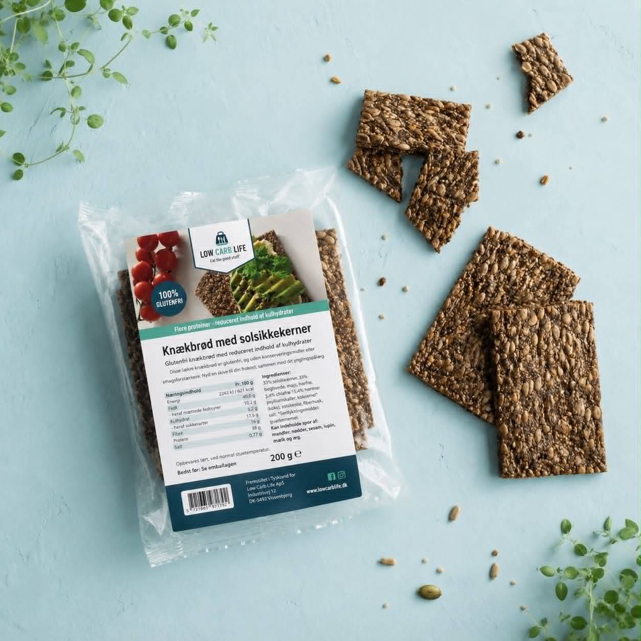 Knækbrød med solsikkekerner