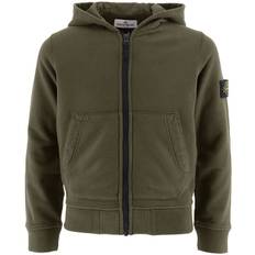 Stone Island Cardigan - Military Green m. Logo - Stone Island - 10 år (140) - Cardigan