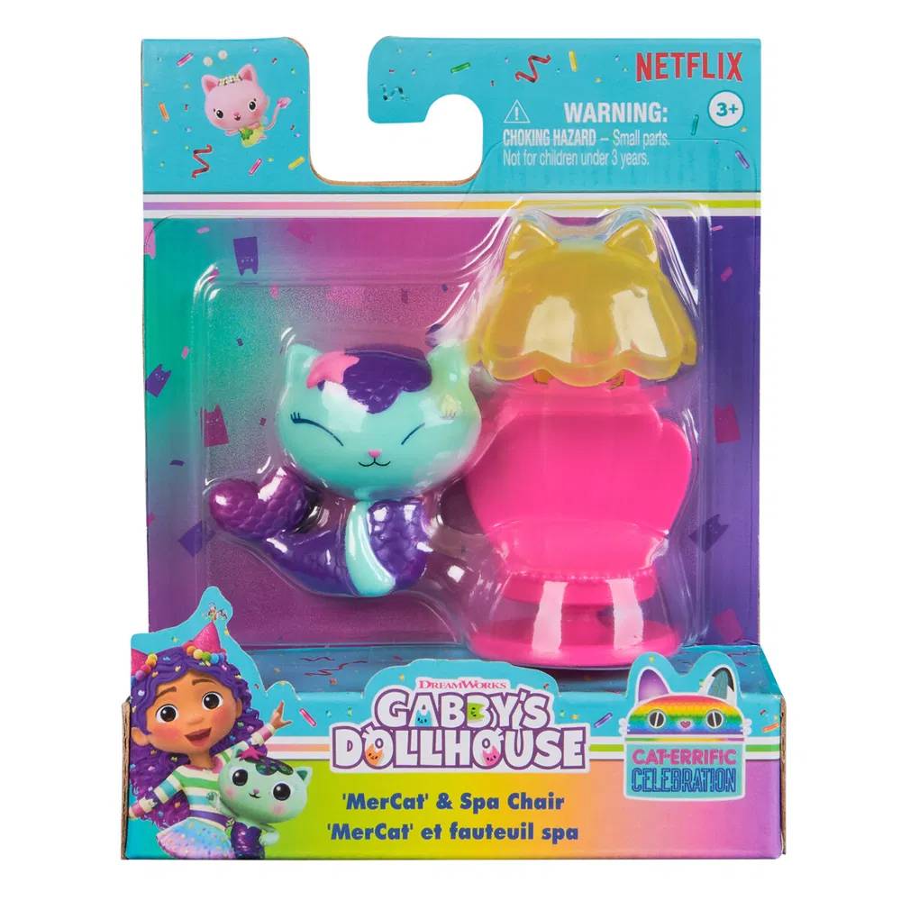 Gabby’s Dollhouse Samlarfigur - MerCat & Spa Chair
