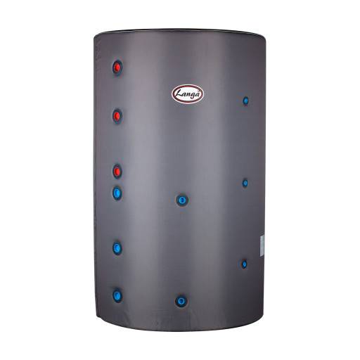 Langå buffertank, isoleret, solspiral, 1500 liter