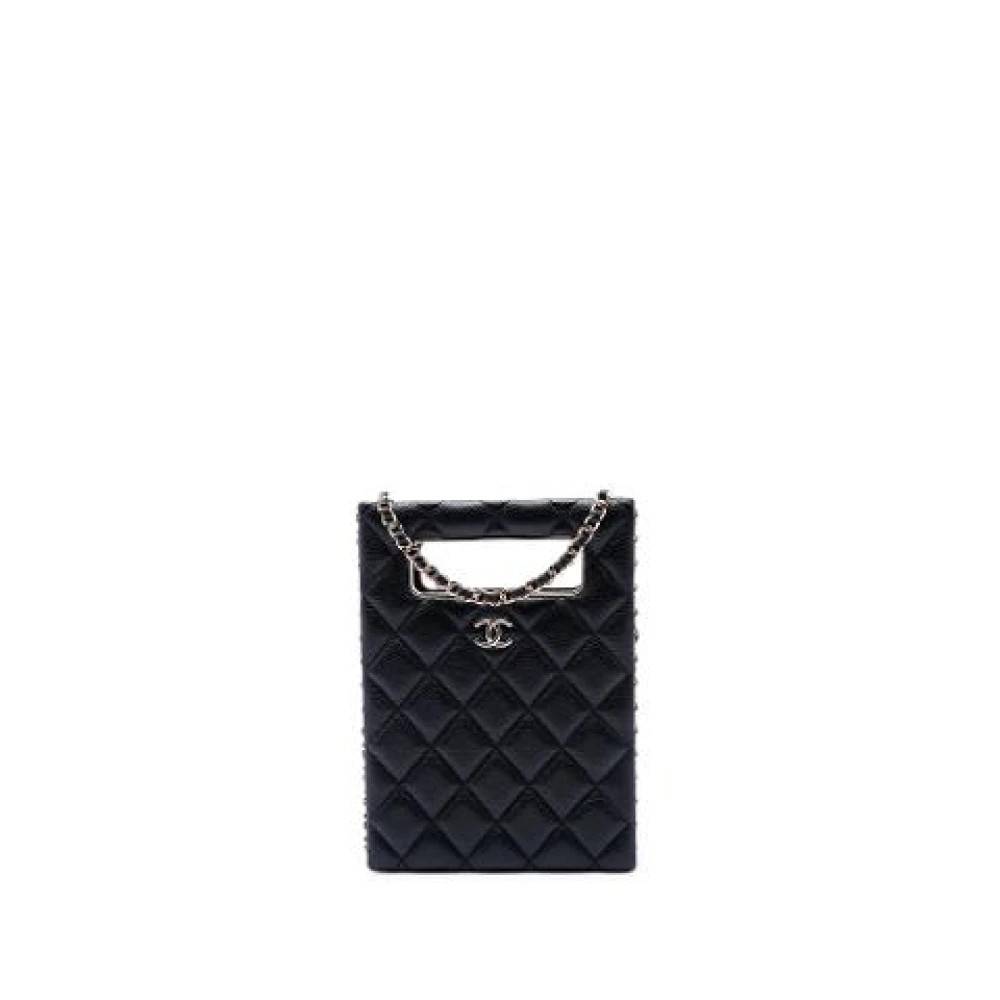 Chanel Vintage Pre-owned Quilted Mini Crossbody - Vintage - Dame - Sort - ONE SIZE - Uld