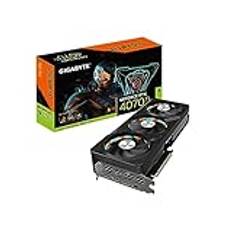 Gigabyte GeForce RTX 4070 Ti GAMING OC V2 12G grafikkort, 3x WINDFORCE-fläktar, 12 GB 192-bitars GDDR6X, GV-N407TGAMING OCV2-12GD videokort