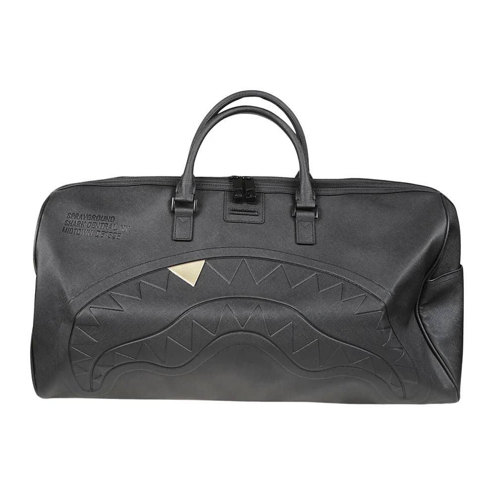 Sprayground - Blacked Out Embossed Gold Tooth Duffle Väskor - Herr - ONE Size -