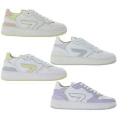 HUB Smash L31 Damen Sneaker mit Terry-Fütterung Echtleder-Schuhe Turn-Schuhe W5008L31-L10 Weiß