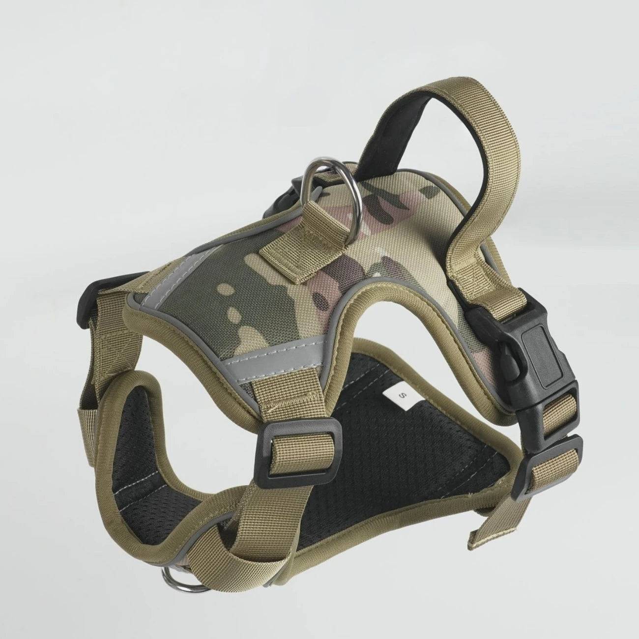 Large Dog Harness with Leash - Training Vest for Medium to Large Dogs - camouflage / M (M)
