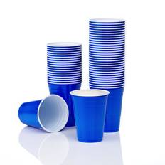Blue Cups 50x Plastmuggar - 0,47 liter
