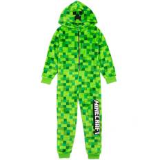 Minecraft Unisex Barn Onesie Grön Pixel Creeper (140cm)