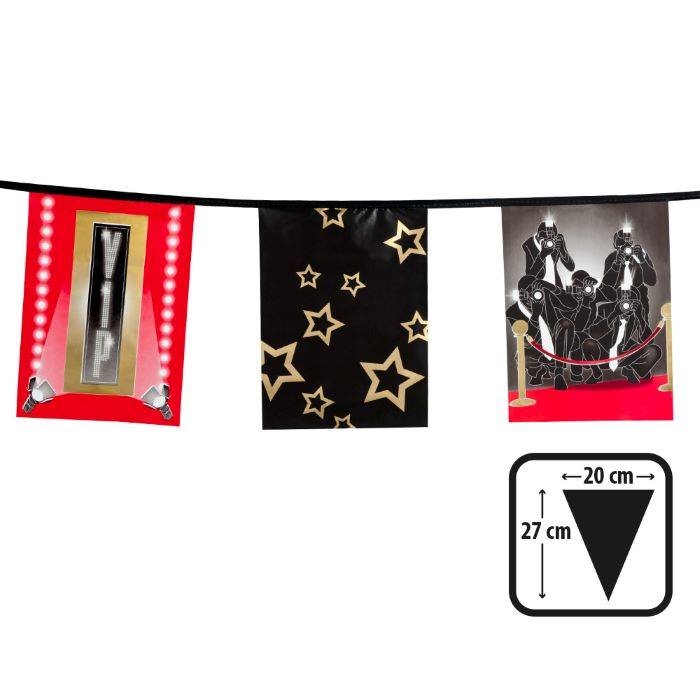 Hollywood VIP plastik guirlande - 6 m.