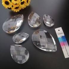 Camal 2 st klar 38/48/63mm rutn&#xE4;t kristall taklampa prismor ljuskrona suncatcher belysningsdelar h&#xE4;ngande heminredningsbyte - 48mm