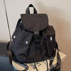 1pc Women Nylon Drawstring Backpack With Multiple Pockets, Casual For Shopping, Outdoor Activities, Back To School, School Essential Stuff For Women, - Multicolor