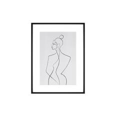 Serenity Lines - Svart / vit (B: 62 x H: 82 cm)