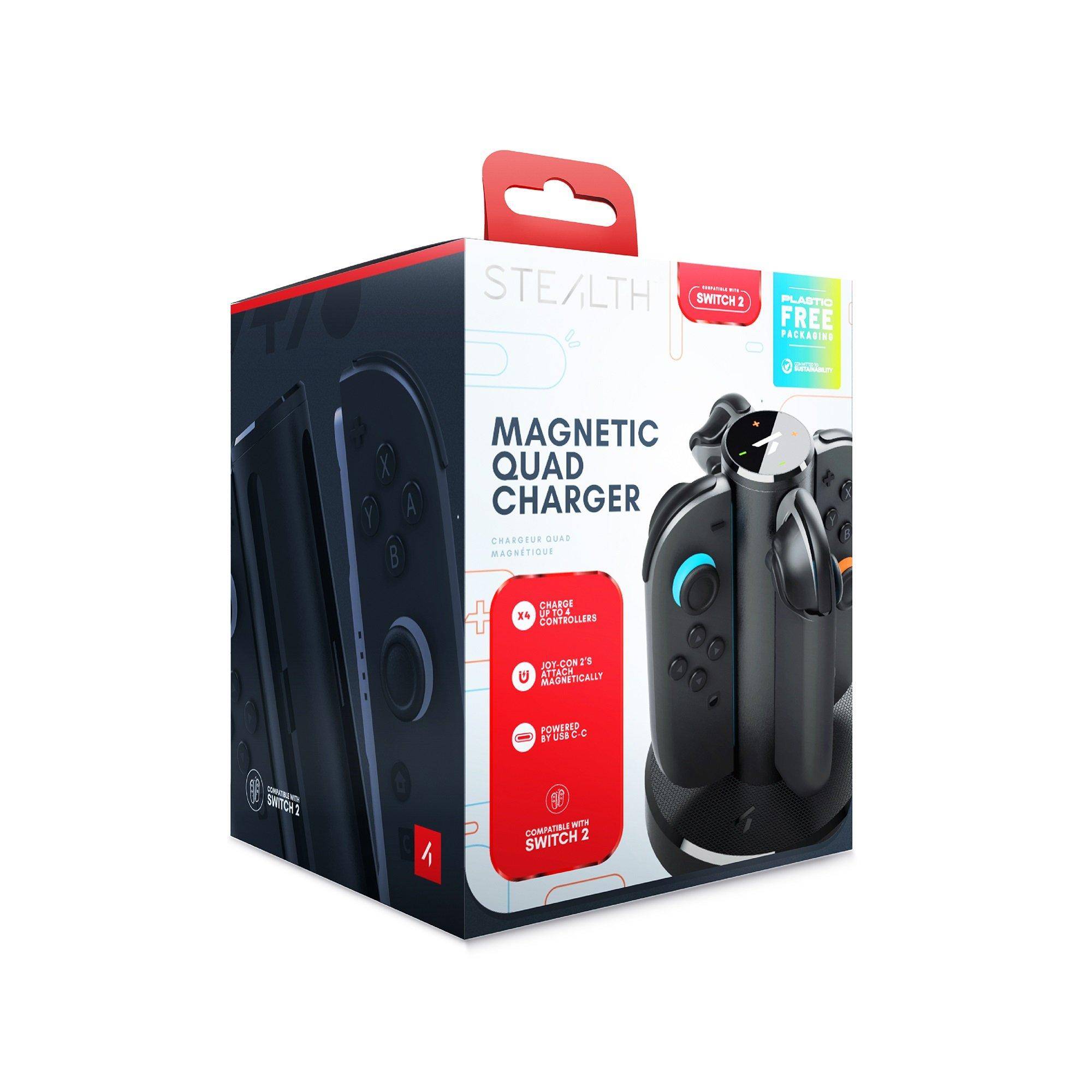 Stealth Nintendo Switch 2 Joy Con Magnetic Quad Charging Dock