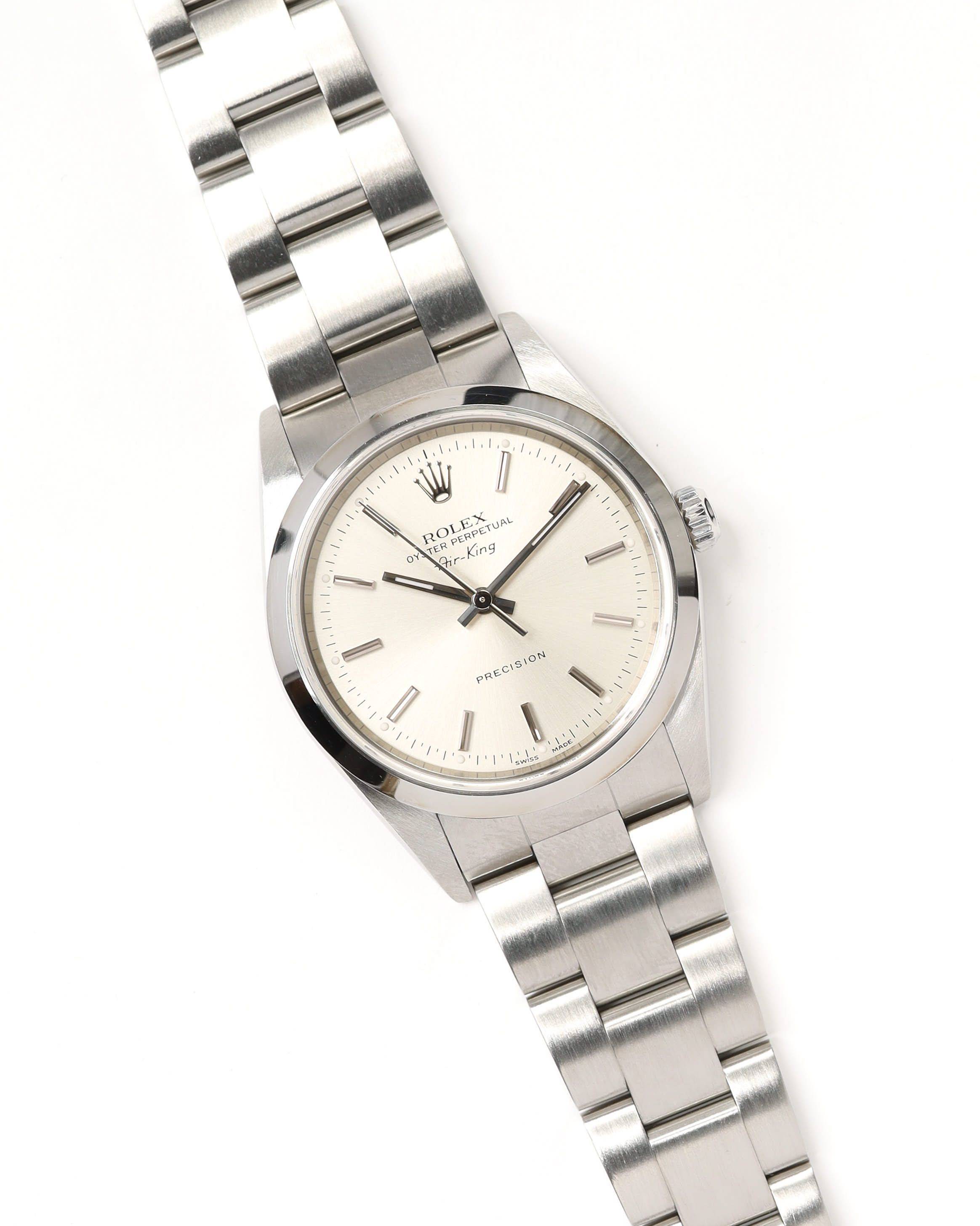 Rolex Air-King 34mm Full Set 2001 Watch - Silver (One Size)