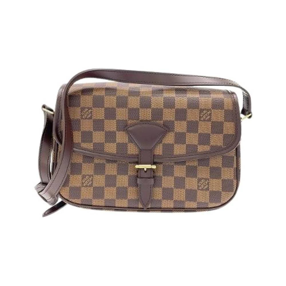 Louis Vuitton Vintage Pre-owned Sologne Damier Skuldertaske - Vintage - Dame - Brun - ONE SIZE - Uld