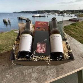 Gavekurv Svendborgsund Specialøl og Amatller chokolade