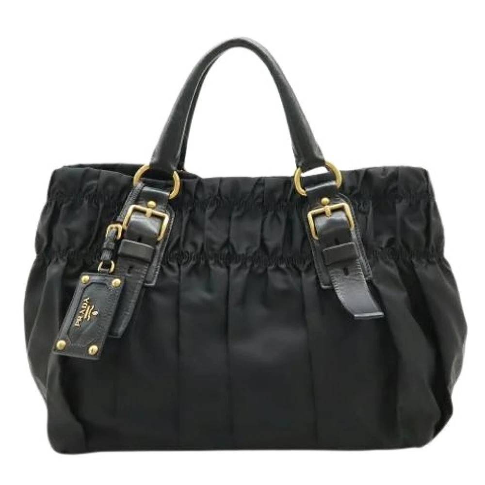 Prada Vintage Pre-owned Vintage Tote Taske - Vintage - Dame - Sort - ONE SIZE - Læder