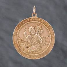 Pre-Owned 9ct Yellow Gold St Christopher Loose Pendant 41142142