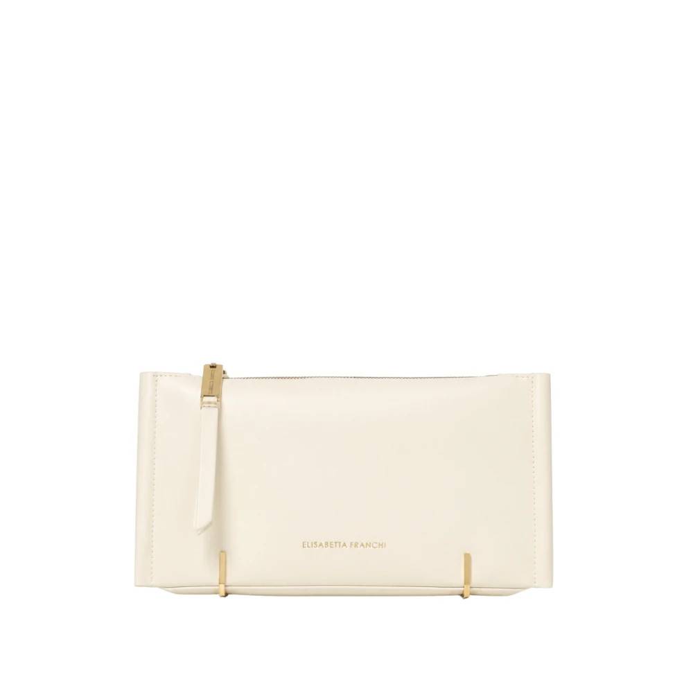 Elisabetta Franchi Skuldertaske - Tasker - Dame - Hvid - ONE SIZE - Uld