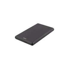 Externt 2,5" HDD/SDD-Kabinett, USB-C, USB 3.0, Aluminium, SATA III - Svart