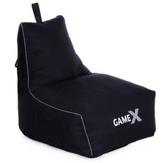 Gamer sækkestol sort/grå 82x76x73cm